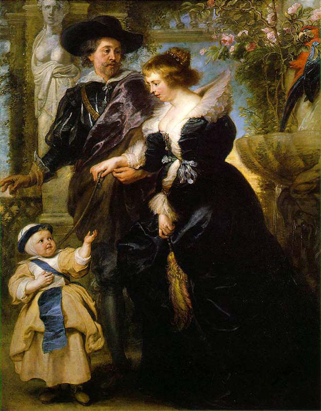 Rubens-his wife Helene Fourment-and their son Peter Paul